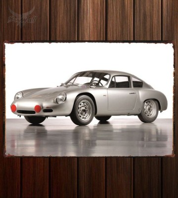 Металлическая табличка Porsche 356B 1600GS Carrera GTL Abarth